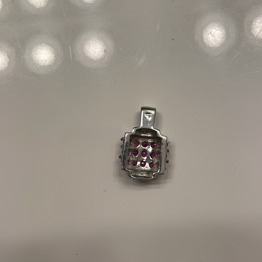 Silver Ruby Pendant - image 2